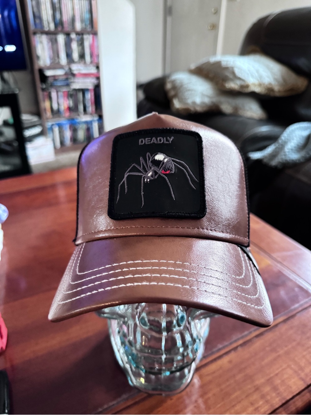 Goorin Brothers DEADLY DOWNTOWN BROWN Trucker Hat. Snapback NWT